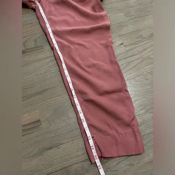 Cartonnier by Anthropologie Rose high waist tie front tapered flowy pants. 6 - Picture 7 of 8